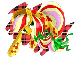 Size: 800x600 | Tagged: safe, artist:eel, artist:eels, imported from derpibooru, applejack, female, pixiv, rainbow power, solo