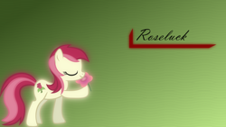 Size: 1920x1080 | Tagged: safe, artist:rainbowrage12, imported from derpibooru, roseluck, female, flower, solo, wallpaper