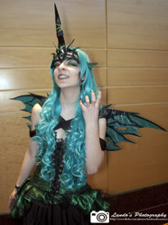 Size: 596x800 | Tagged: safe, imported from derpibooru, queen chrysalis, human, cosplay, irl, irl human, photo, solo