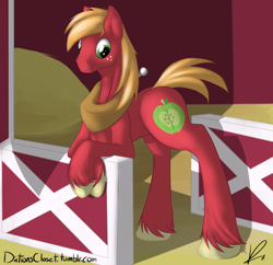 Size: 2794x2703 | Tagged: safe, artist:diction, imported from derpibooru, big macintosh, earth pony, pony, explicit source, male, solo, stallion