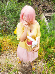 Size: 600x800 | Tagged: safe, artist:alchimique, imported from derpibooru, fluttershy, human, cosplay, irl, irl human, photo, solo