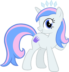 Size: 876x913 | Tagged: safe, artist:liggliluff, imported from derpibooru, oc, oc only, oc:princess paradise, simple background, solo, tiara, transparent background, vector