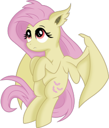 Size: 4255x5002 | Tagged: safe, artist:ambassad0r, artist:kp-shadowsquirrel, imported from derpibooru, fluttershy, absurd resolution, female, flutterbat, simple background, solo, transparent background, vector