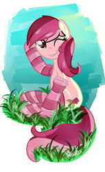 Size: 887x1450 | Tagged: safe, artist:xwhitedreamsx, imported from derpibooru, roseluck, clothes, female, simple background, smiling, socks, solo, striped socks, transparent background, wink