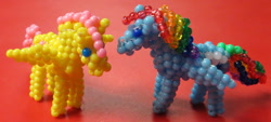 Size: 800x360 | Tagged: safe, artist:anabiyeni, imported from derpibooru, fluttershy, rainbow dash, beads, photo