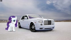 Size: 1920x1080 | Tagged: safe, artist:nsdrift, imported from derpibooru, rarity, car, female, rolls-royce, rolls-royce phantom, solo