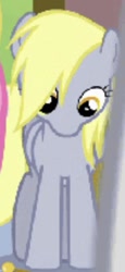 Size: 373x813 | Tagged: safe, imported from derpibooru, screencap, derpy hooves, pegasus, pony, rainbow falls, female, looking down, mare, needs more jpeg, solo