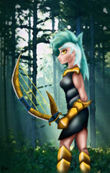 Size: 1304x2042 | Tagged: safe, artist:xeladuart, imported from derpibooru, lyra heartstrings, human, female, humanized, solo, sword