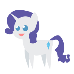 Size: 3000x3000 | Tagged: safe, artist:ladyanidraws, imported from derpibooru, rarity, female, pointy ponies, simple background, solo, transparent background, vector