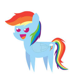 Size: 3000x3000 | Tagged: safe, artist:ladyanidraws, imported from derpibooru, rainbow dash, female, pointy ponies, simple background, solo, transparent background, vector