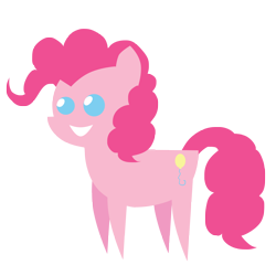 Size: 3000x3000 | Tagged: safe, artist:ladyanidraws, imported from derpibooru, pinkie pie, female, pointy ponies, simple background, solo, transparent background, vector