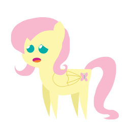 Size: 3000x3000 | Tagged: safe, artist:ladyanidraws, imported from derpibooru, fluttershy, female, pointy ponies, simple background, solo, transparent background, vector