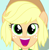 Size: 465x475 | Tagged: safe, imported from derpibooru, screencap, applejack, a case for the bass, equestria girls, rainbow rocks, :d, cropped, cute, dilated pupils, faic, female, happy, jackabetes, looking at you, open mouth, ponied up, smiling, solo