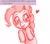 Size: 660x579 | Tagged: safe, artist:redanon, imported from derpibooru, pinkie pie, :p, blushing, cute, drawing error, female, heart, looking at you, monochrome, smiling, solo, tongue out