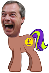 Size: 406x605 | Tagged: safe, imported from derpibooru, human, brexit, britain, irl, irl human, nigel farage, nightmare fuel, op is a duck, photo, politics, ponified, quality, solo, ukip, wat, what has science done