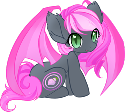 Size: 944x847 | Tagged: safe, artist:bigbuxart, imported from derpibooru, oc, oc only, oc:heartbeat, bat pony, pony, heart eyes, solo, wingding eyes