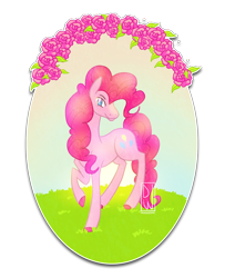 Size: 1000x1229 | Tagged: safe, artist:daliawolfsoul, imported from derpibooru, pinkie pie, female, flower, solo