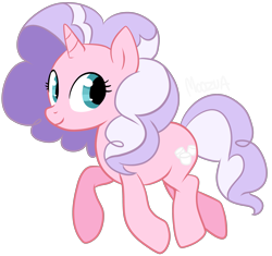 Size: 2859x2688 | Tagged: safe, artist:php17, imported from derpibooru, oc, oc only, oc:marshmallow daze, pony, unicorn, looking back, smiling, solo, trotting