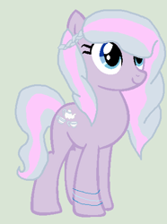 Size: 373x502 | Tagged: safe, artist:cutiemarkcrusader123, imported from derpibooru, oc, oc only, magical lesbian spawn, offspring, parent:diamond tiara, parent:silver spoon, parents:silvertiara, simple background, solo