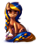 Size: 1280x1536 | Tagged: safe, artist:maccoffee, imported from derpibooru, oc, oc:holhorse, earth pony, pony, braid, female, mare, nation ponies, simple background, solo, the ukraine, white background