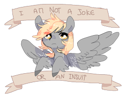 Size: 948x750 | Tagged: safe, artist:pawsmilk, imported from derpibooru, derpy hooves, pegasus, pony, female, feminism, feminist ponies, mare, mouthpiece, old banner, politics, positive ponies, solo, subversive kawaii, underp