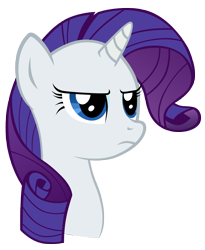 Size: 3720x4545 | Tagged: safe, artist:eugene-joe-c, imported from derpibooru, rarity, female, simple background, solo, transparent background, unamused, vector