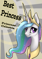 Size: 626x868 | Tagged: safe, artist:wingedwolf94, imported from derpibooru, princess celestia, best pony, best princess, cute, cutelestia, looking up, smiling, solo