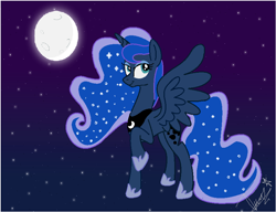 Size: 794x610 | Tagged: safe, artist:doggie31, imported from derpibooru, princess luna, female, moon, solo