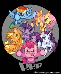 Size: 800x966 | Tagged: safe, artist:ltc2002, imported from derpibooru, applejack, fluttershy, pinkie pie, rainbow dash, rarity, twilight sparkle, mane six, tongue out