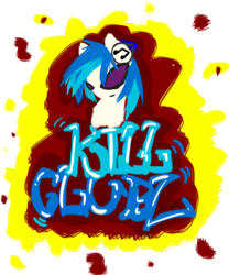 Size: 900x1080 | Tagged: safe, artist:bloody--mascarade, imported from derpibooru, dj pon-3, vinyl scratch, female, graffiti, shirt design, solo