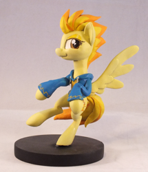 Size: 800x932 | Tagged: safe, artist:frozenpyro71, imported from derpibooru, spitfire, pegasus, pony, clothes, custom, customized toy, hoodie, sculpture