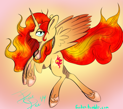 Size: 1901x1679 | Tagged: safe, artist:farewelldecency, imported from derpibooru, sunset shimmer, alicorn, pony, alicornified, female, princess, race swap, shimmercorn, solo