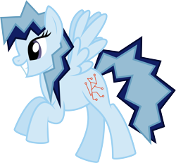 Size: 6927x6400 | Tagged: safe, artist:parclytaxel, imported from derpibooru, pegasus, pony, .svg available, absurd resolution, dutch, flying, frizzy hair, grin, limburg, nation ponies, netherlands, ponified, province, province pony, provinciepaarden, simple background, smiling, solo, story included, transparent background, vector