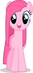 Size: 918x2000 | Tagged: safe, artist:pokerface3699, imported from derpibooru, pinkie pie, earth pony, pony, the best night ever, cute, cuteamena, diapinkes, female, happy, mare, pinkamena diane pie, simple background, solo, transparent background, vector