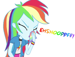 Size: 2048x1536 | Tagged: safe, artist:proponypal, imported from derpibooru, rainbow dash, equestria girls, female, handkerchief, nose blowing, sneezing, sneezing fetish, solo, tissue