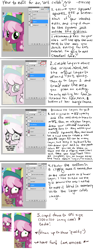 Size: 1026x2753 | Tagged: safe, artist:mcponyponypony, edit, imported from derpibooru, cheerilee, collaboration, editing, editing tutorial, female, grid, how to draw, solo, tutorial