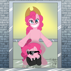 Size: 750x750 | Tagged: safe, artist:songficcer, imported from derpibooru, pinkie pie, gangnam style, pinkie pie style