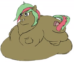 Size: 1764x1495 | Tagged: safe, artist:fatponysketches, imported from derpibooru, oc, oc only, earth pony, belly, drawing request, fat, fruitcake, obese, request, solo