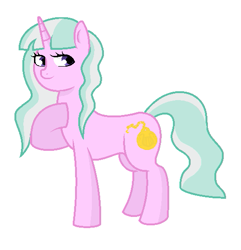 Size: 517x537 | Tagged: safe, artist:unoriginai, imported from derpibooru, oc, oc only, oc:heirloom, pony, unicorn, female, magical lesbian spawn, mare, offspring, parent:diamond tiara, parent:silver spoon, parent:snails, parents:diamondsnail, parents:silvertiara, solo