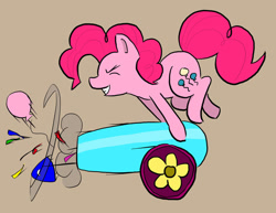 Size: 1017x786 | Tagged: safe, artist:eggrole7, imported from derpibooru, pinkie pie, female, party cannon, solo