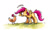 Size: 689x415 | Tagged: safe, artist:kenket, artist:spainfischer, imported from derpibooru, scootaloo, chicken, pegasus, pony, angry, eye contact, female, looking at each other, scootachicken, scootaloo is not amused, solo, stare, traditional art
