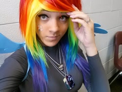 Size: 960x720 | Tagged: safe, artist:hollywoodenvy, imported from derpibooru, rainbow dash, human, cosplay, irl, irl human, photo, solo