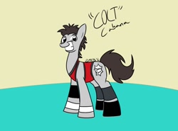 Size: 1024x758 | Tagged: safe, artist:mofetafrombrooklyn, imported from derpibooru, pony, colt cabana, ponified, solo, wrestling