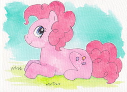 Size: 1024x737 | Tagged: safe, artist:nanabuns, imported from derpibooru, pinkie pie, female, solo, traditional art