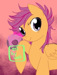 Size: 1024x1365 | Tagged: safe, artist:carranzis, imported from derpibooru, scootaloo, female, solo