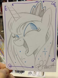 Size: 768x1024 | Tagged: safe, artist:andypriceart, imported from derpibooru, princess luna, female, palindrome get, sketch, solo, traditional art