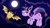 Size: 2585x1444 | Tagged: safe, artist:kas92, imported from derpibooru, owlowiscious, twilight sparkle, bat pony, pony, bat ponified, cloud, duo, fangs, moon, night, owlbat, race swap, species swap, twibat, twilight sparkle (alicorn)