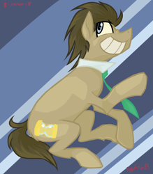 Size: 748x854 | Tagged: safe, artist:xenon, imported from derpibooru, doctor whooves, time turner, earth pony, pony, male, solo, stallion