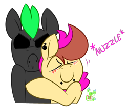 Size: 1400x1200 | Tagged: safe, artist:scribblerex, imported from derpibooru, oc, oc only, oc:f.p., oc:hex, pony, duo, gay, male, nuzzling, piercing, snake bites, stallion