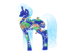 Size: 1015x788 | Tagged: dead source, safe, artist:mlpdarksparx, imported from derpibooru, oc, oc only, earth pony, pony, eyes closed, solo, waterfall